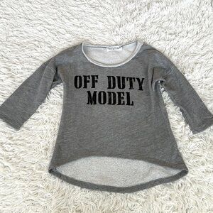 Project Social T Off Duty Model Fleece Sweatshirt Top Size Small